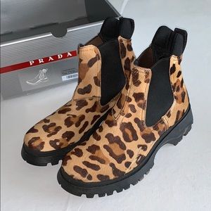 Prada Miele Calzature Donna Boots